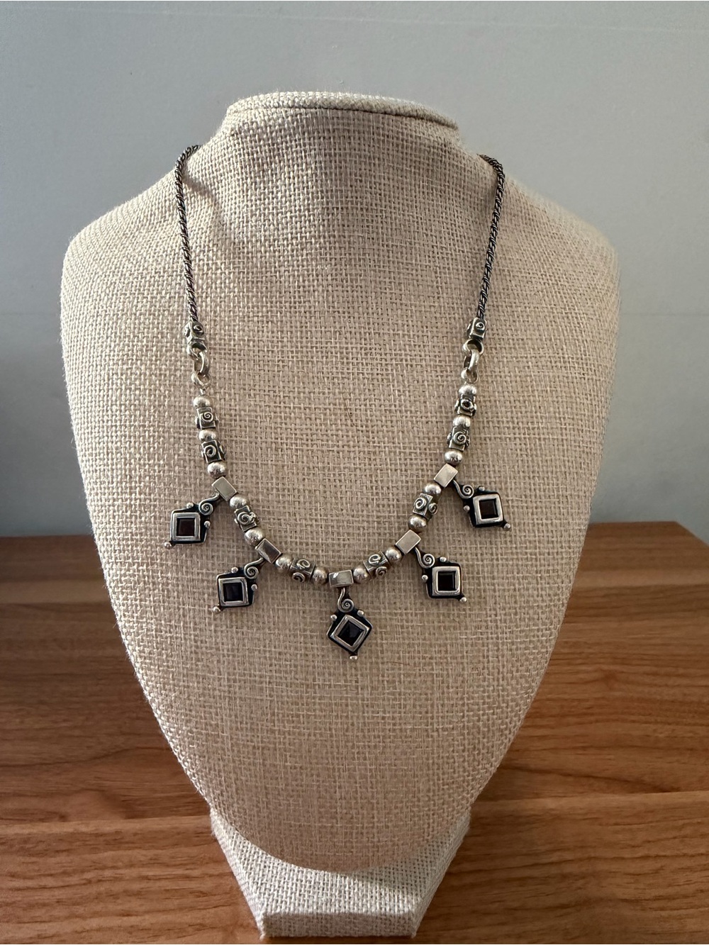 Sterling Silver Garnet Accent Pendant Necklace - Unbranded